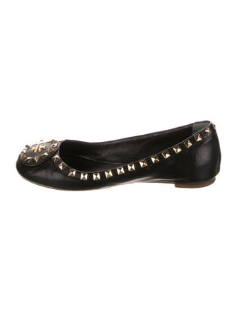 Tory Burch Leather Studded Accents Flats