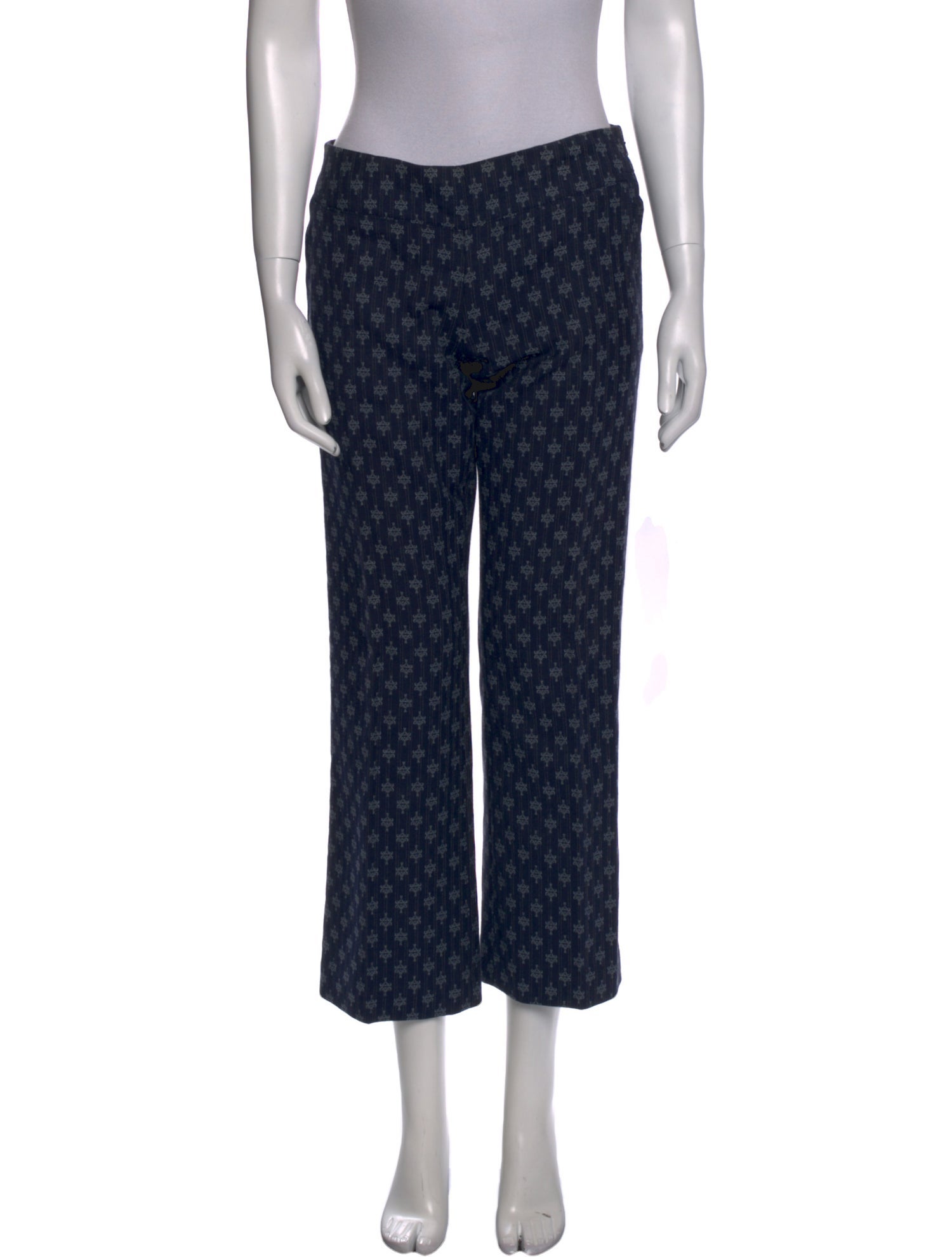 Tory Burch Printed Straight Leg Pants