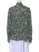Tory Burch Floral Print Long Sleeve Button-Up Top