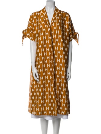 Tory Burch Linen Printed Coat