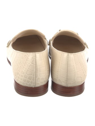 Tory Burch Embossed Leather Loafers