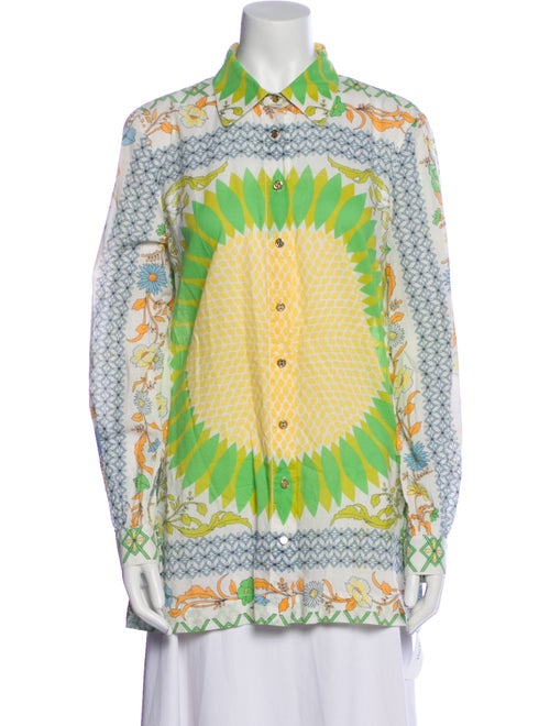 Tory Burch Printed Long Sleeve Tunic