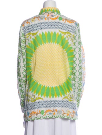 Tory Burch Printed Long Sleeve Tunic