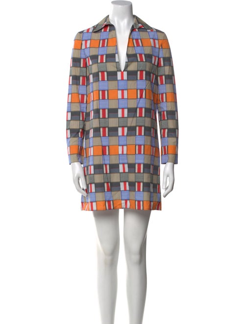 Tory Burch Plaid Print Mini Dress