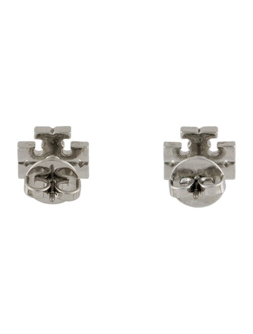 Tory Burch Crystal Logo Stud Earrings