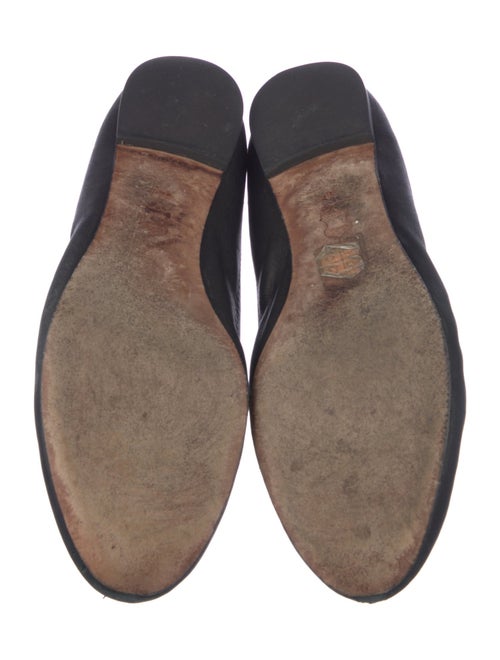 Tory Burch Leather Crystal Embellishments Ballet Flats