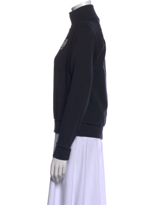 Tory Burch Graphic Print Mock Neck Sweatshirt