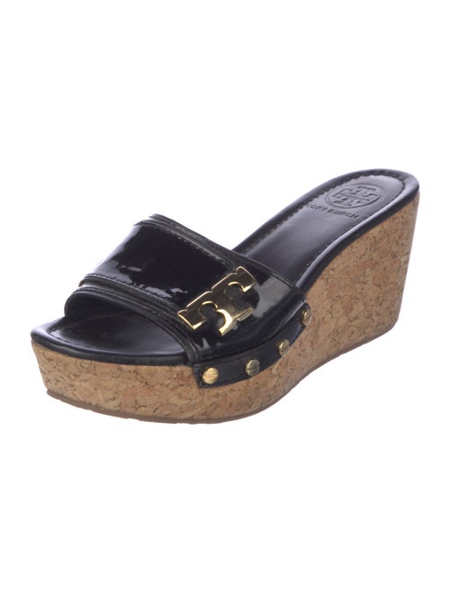 Tory Burch Patent Leather Studded Accents Slides