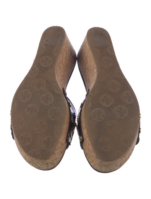 Tory Burch Patent Leather Studded Accents Slides