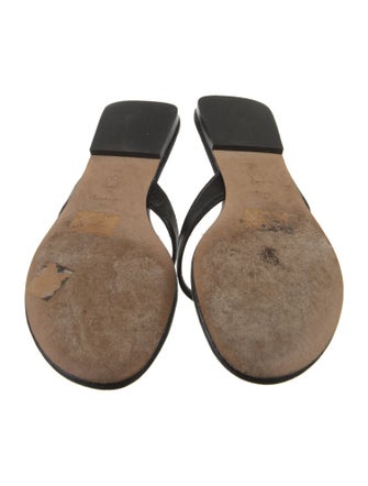 Tory Burch Leather Flip Flops