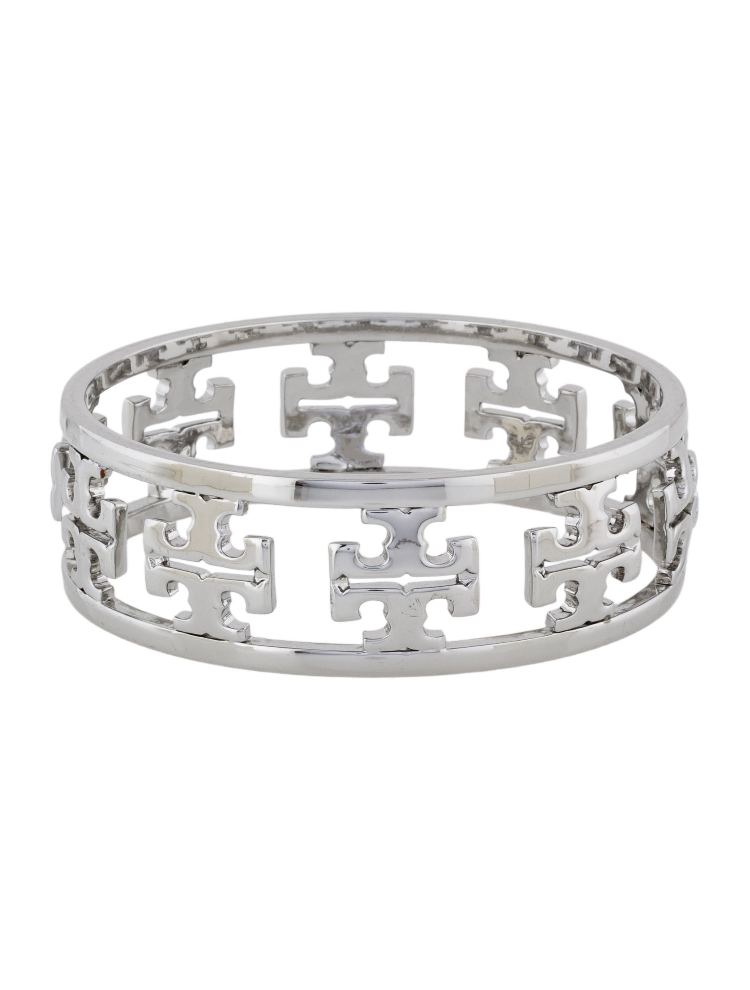 Tory Burch Reverse Cutout Logo Bangle Bracelet