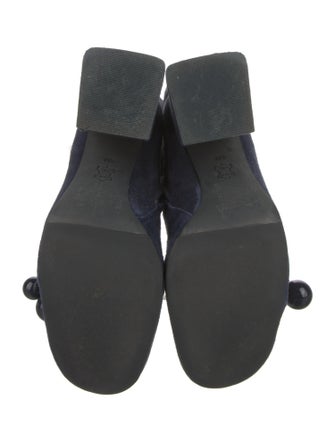 Tory Burch Suede Chain-Link Accents Boots