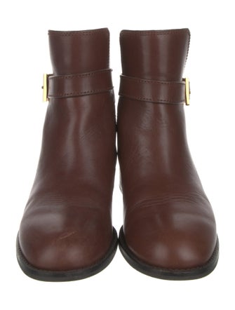 Tory Burch Leather Moto Boots