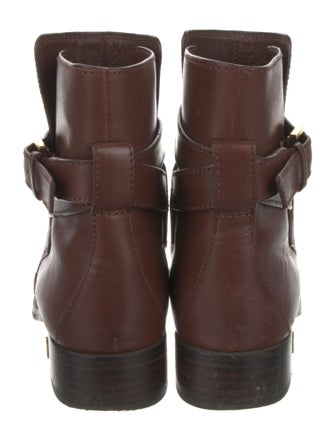 Tory Burch Leather Moto Boots