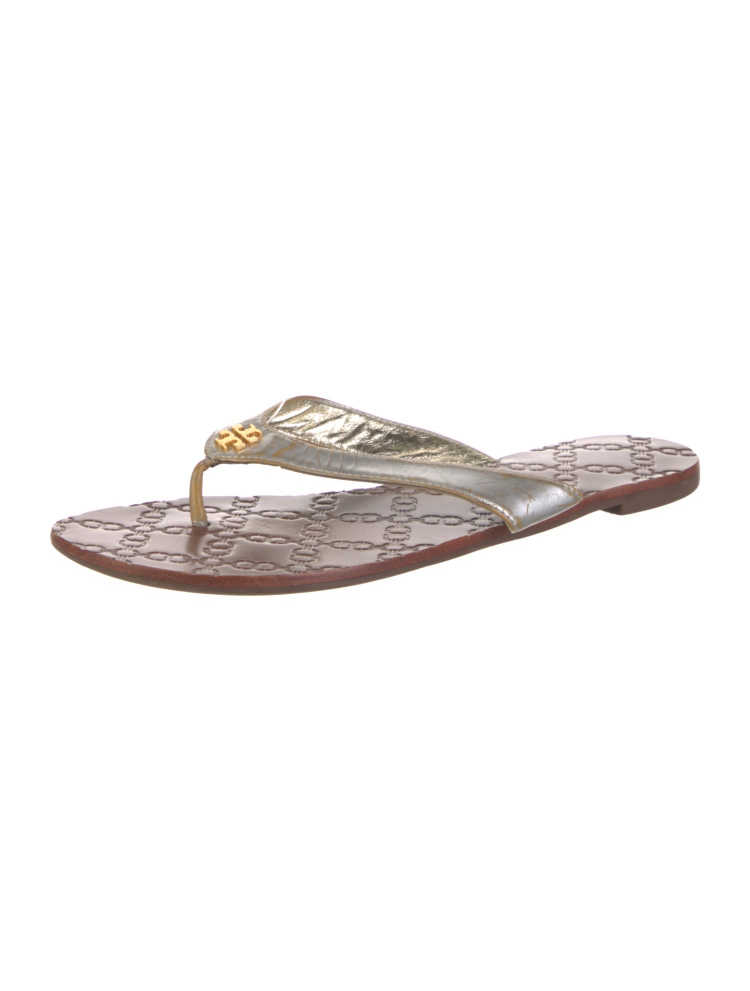 Tory Burch Leather Flip Flops