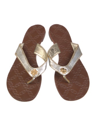 Tory Burch Leather Flip Flops