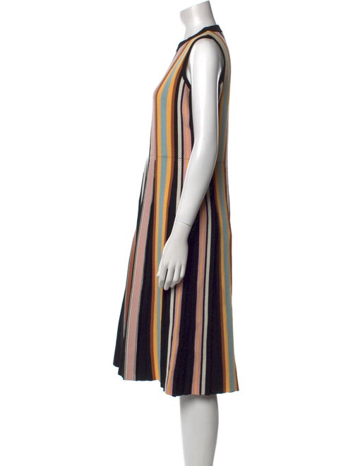 Tory Burch Striped Midi Length Dress