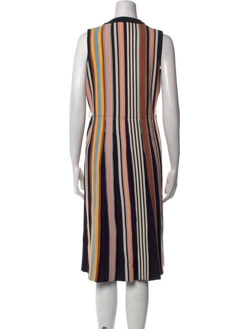 Tory Burch Striped Midi Length Dress