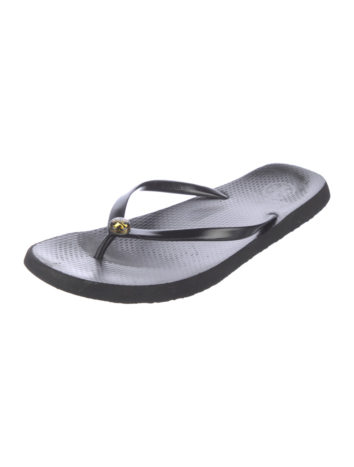 Tory Burch Rubber Animal Print Flip Flops