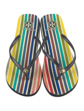 Tory Burch Rubber Printed Flip Flops