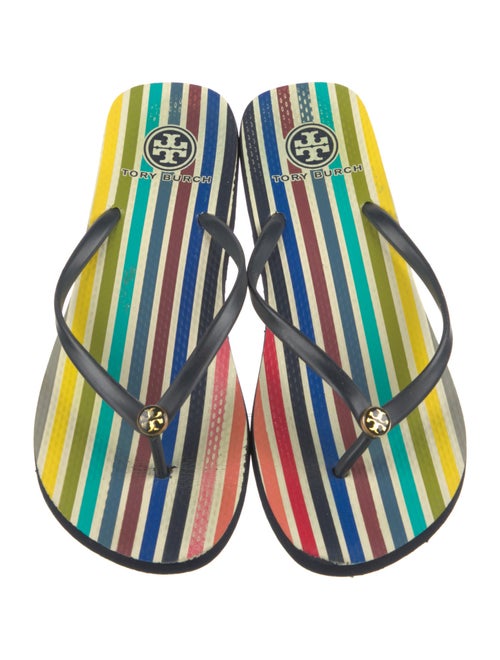 Tory Burch Rubber Printed Flip Flops