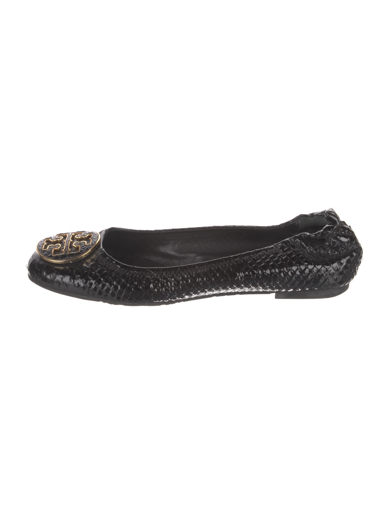 Tory Burch Embossed Leather Ballet Flats