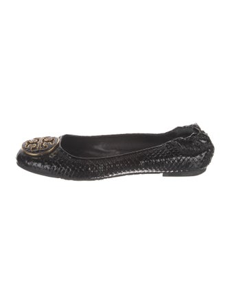 Tory Burch Embossed Leather Ballet Flats