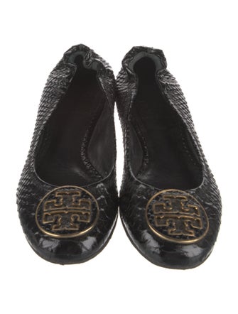 Tory Burch Embossed Leather Ballet Flats