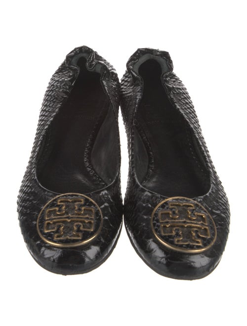 Tory Burch Embossed Leather Ballet Flats