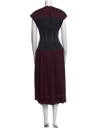 Tory Burch V-Neck Long Dress