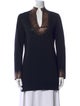 Tory Burch Merino Wool V-Neck Tunic