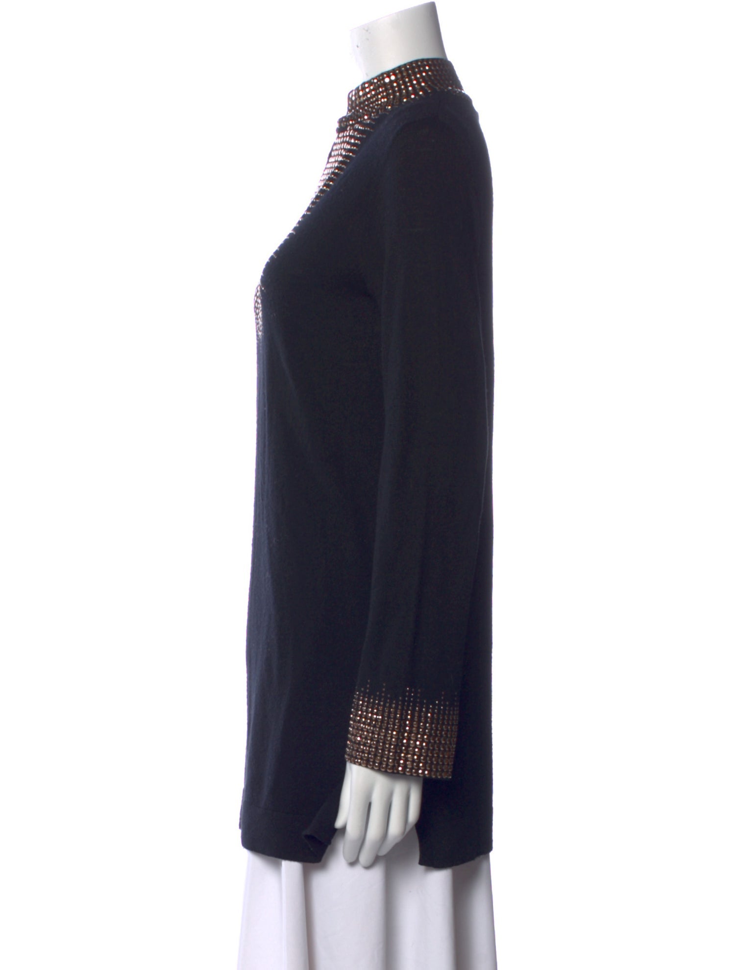 Tory Burch Merino Wool V-Neck Tunic