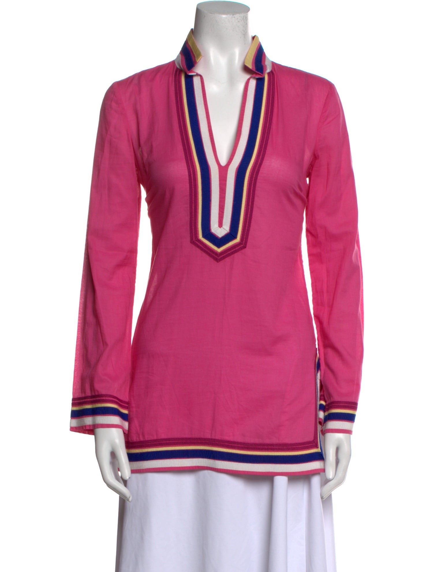 Tory Burch V-Neck Long Sleeve Tunic