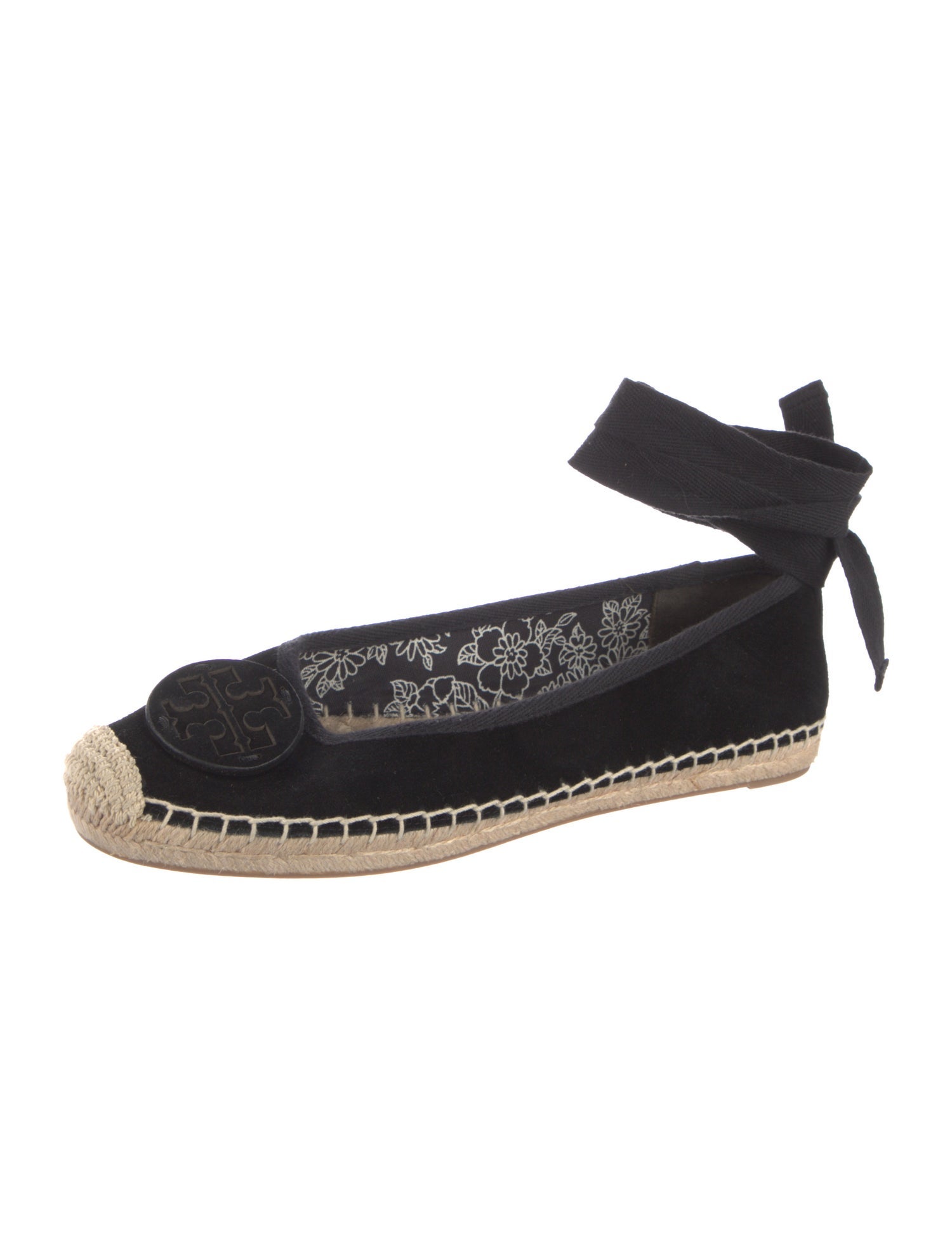 Tory Burch Suede Colorblock Pattern Espadrilles