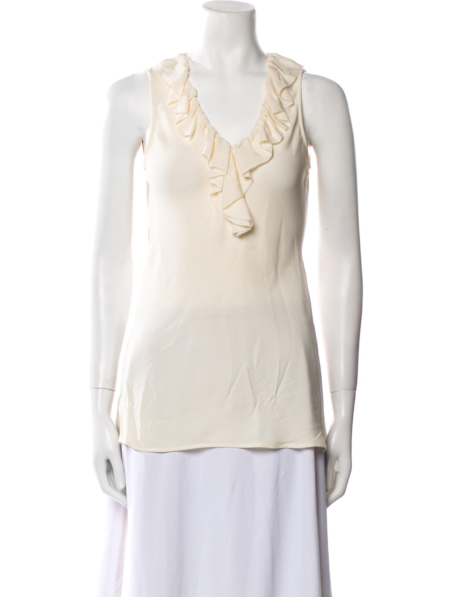 Tory Burch Silk V-Neck Top