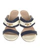 Tory Burch Leather Colorblock Pattern Slides