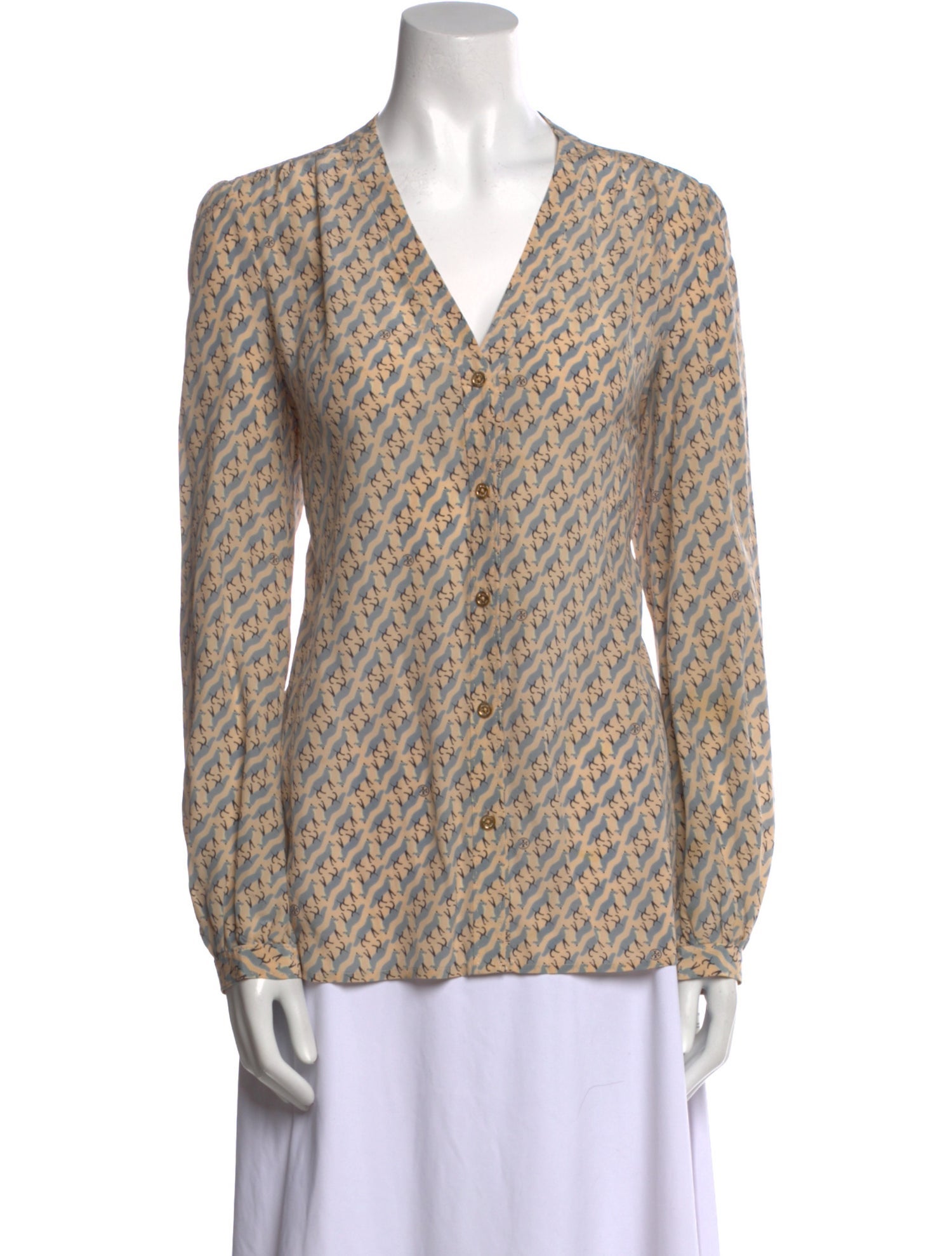 Tory Burch Silk Printed Blouse