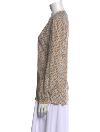 Tory Burch Silk Printed Blouse