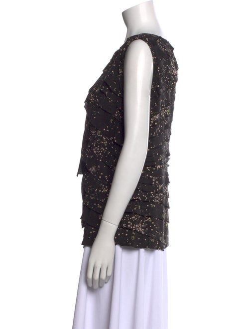 Tory Burch Silk Bateau Neckline Top