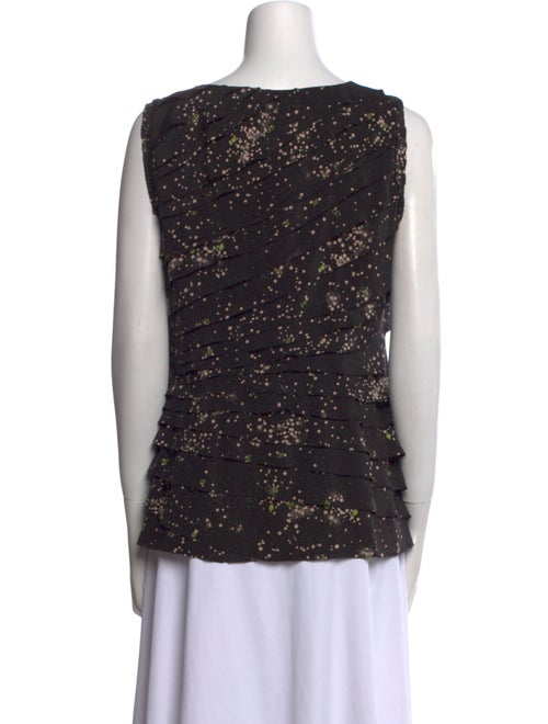 Tory Burch Silk Bateau Neckline Top