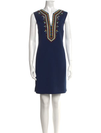Tory Burch V-Neck Mini Dress