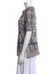 Tory Burch Linen Paisley Print Tunic
