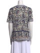 Tory Burch Linen Paisley Print Tunic