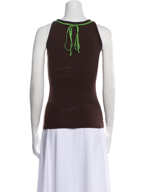 Tory Burch Graphic Print Scoop Neck Top