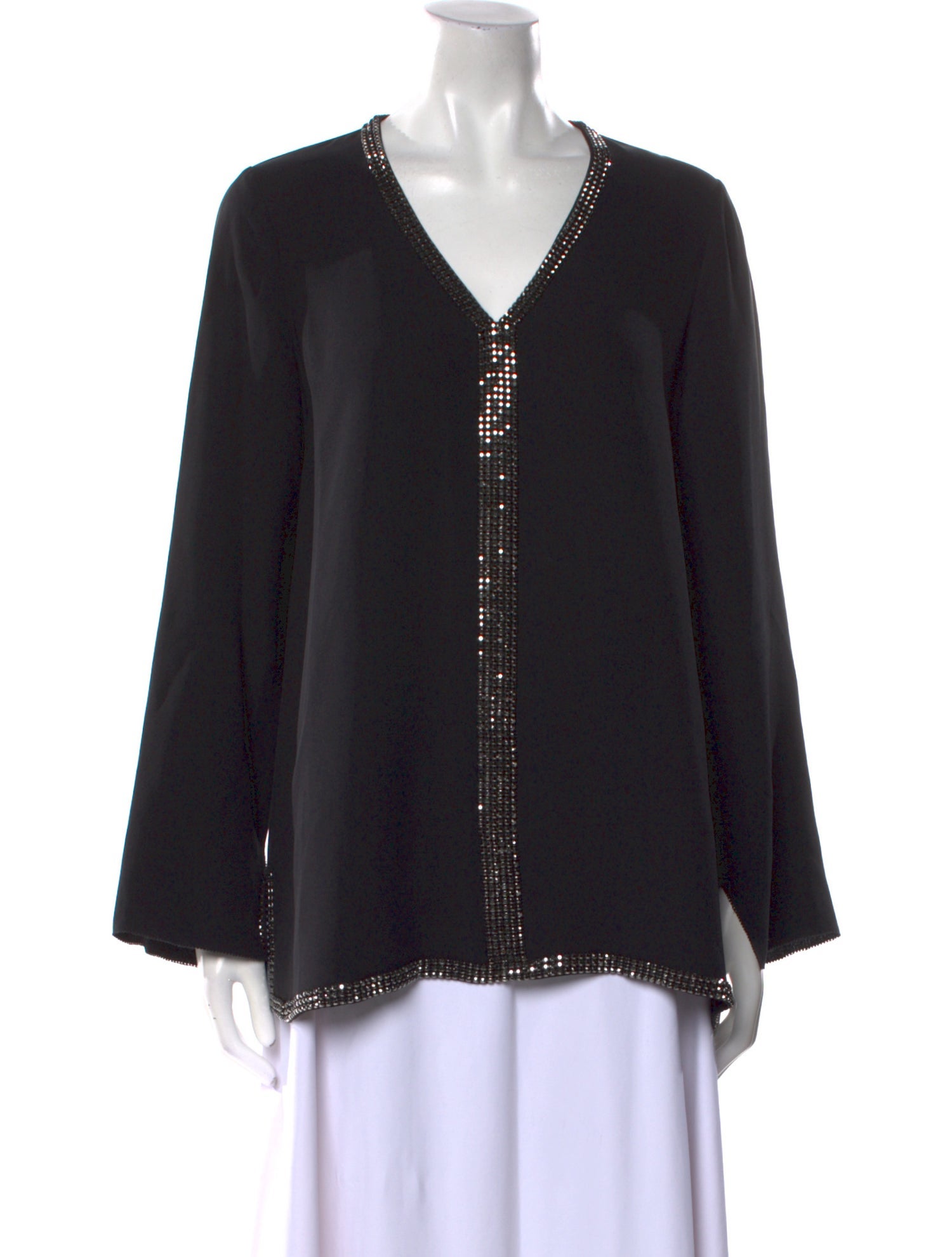 Tory Burch Silk V-Neck Blouse