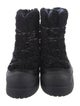 Tory Burch Leather Leather Trim Embellishment Combat Boots