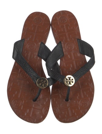 Tory Burch Leather Flip Flops