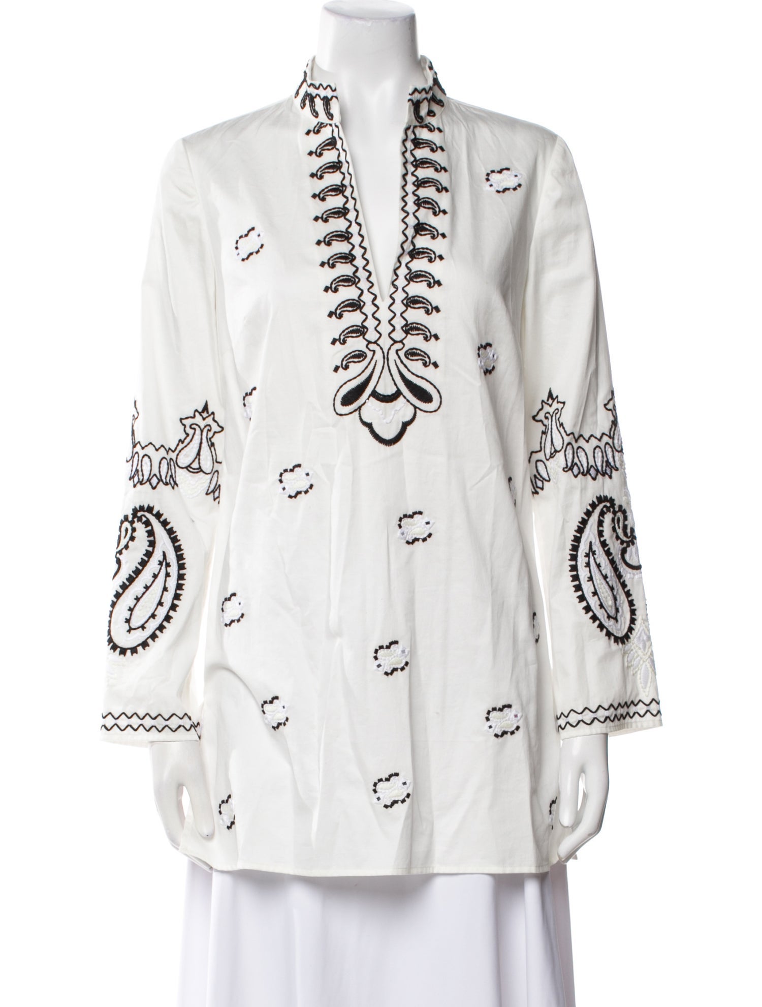 Tory Burch Printed V-Neck Tunic