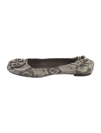 Tory Burch Snakeskin Animal Print Flats
