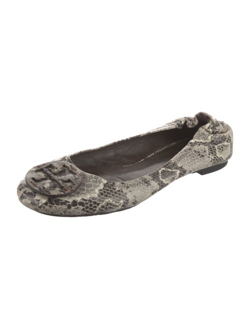Tory Burch Snakeskin Animal Print Flats